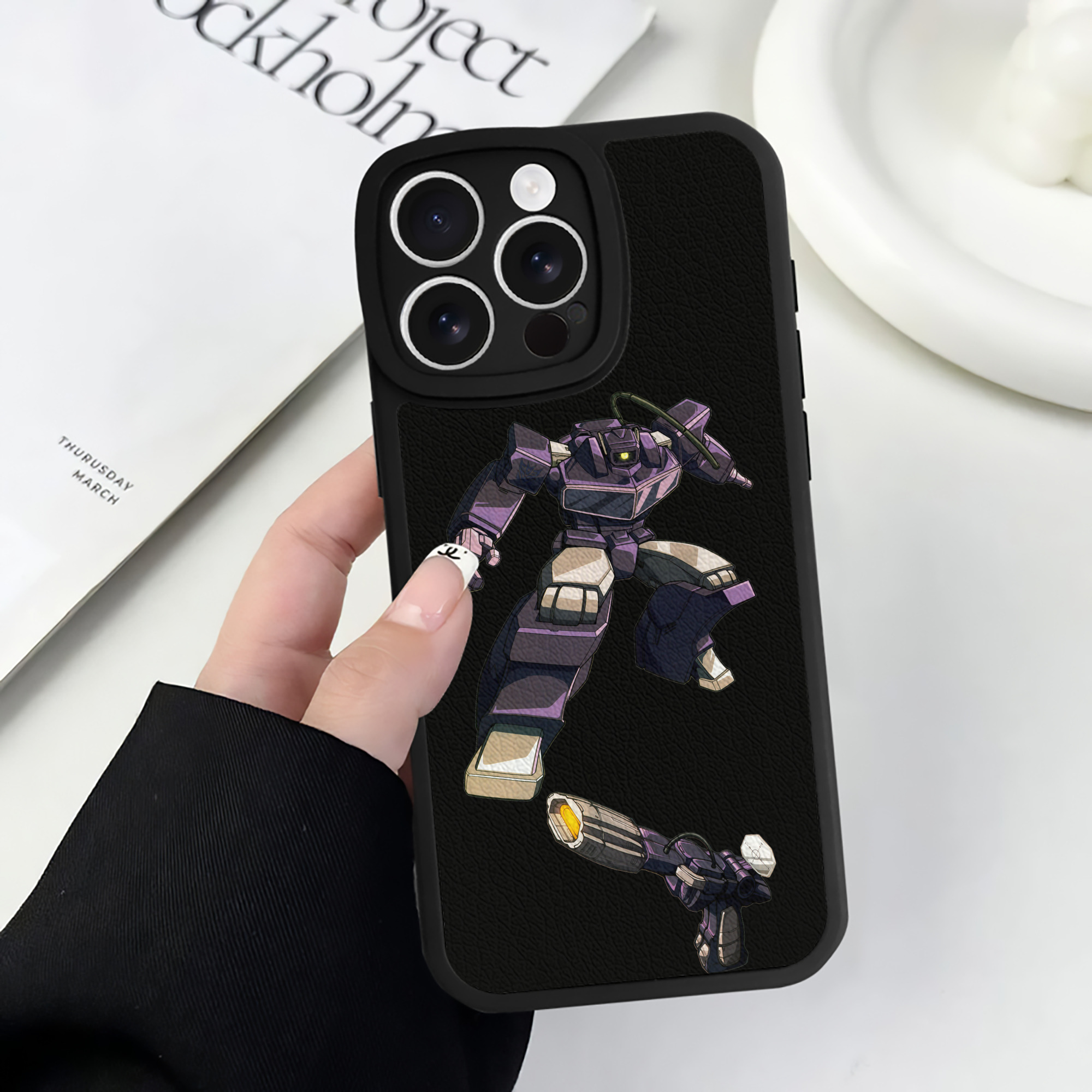 （画像用）  【iPhone 16シリーズ対応】シリコンスマホケース（レザー調） 材質：シリコン